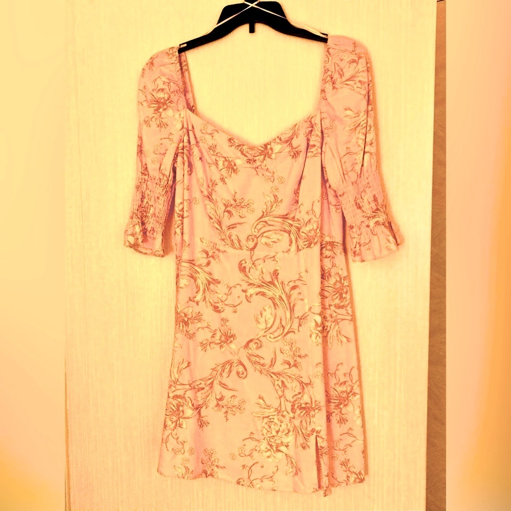 Valentines Pink Floral Dress